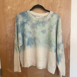Anthropologie tie dye cashmere sweater, size L